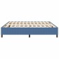 vidaXL Letto Box Spring Blu 200x200 cm Tessuto a Cordonetto vidaXL Letto Box Spring Blu 200x200 cm Tessuto a Cordonetto