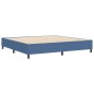 vidaXL Letto Box Spring Blu 200x200 cm Tessuto a Cordonetto vidaXL Letto Box Spring Blu 200x200 cm Tessuto a Cordonetto
