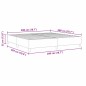 vidaXL Letto Box Spring Blu 200x200 cm Tessuto a Cordonetto vidaXL Letto Box Spring Blu 200x200 cm Tessuto a Cordonetto