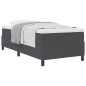 vidaXL Letto a molle con materasso grigio scuro, 80x200 cm, in tessuto di corduroy vidaXL Letto a molle con materasso grigio scuro, 80x200 cm, in tessuto di corduroy