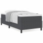 vidaXL Letto a molle con materasso grigio scuro, 80x200 cm, in tessuto di corduroy vidaXL Letto a molle con materasso grigio scuro, 80x200 cm, in tessuto di corduroy