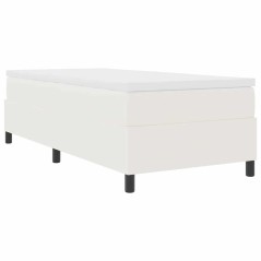 vidaXL Letto con contenitore e materasso crema, 80 x 200 cm, in tessuto corduroy.