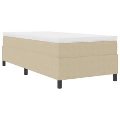 vidaXL Letto a Molle con Materasso in Grigio Verde Chiaro, 80 x 200 cm in tessuto di velluto.