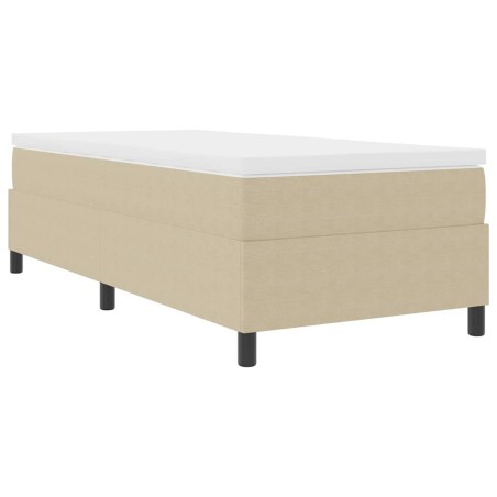 vidaXL Letto a Molle con Materasso in Grigio Verde Chiaro, 80 x 200 cm in tessuto di velluto.