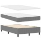 vidaXL Letto a Box con Materasso in grigio chiaro - 120 x 200 cm in tessuto corduroy vidaXL Letto a Box con Materasso in grigio chiaro - 120 x 200 cm in tessuto corduroy