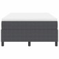 vidaXL Letto a Molle con Materasso – Grigio Scuro, 120 x 200 cm, Tessuto a Corda
