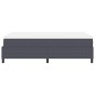 vidaXL Letto a Molle con Materasso – Grigio Scuro, 120 x 200 cm, Tessuto a Corda