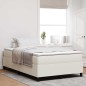 vidaXL Letto a Molle Box con Materasso Crema - 120 x 200 cm, Velluto a Coste vidaXL Letto a Molle Box con Materasso Crema - 120 x 200 cm, Velluto a Coste