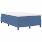 vidaXL Letto Box Spring con Materasso Blu, 120 x 200 cm, tessuto a coste. vidaXL Letto Box Spring con Materasso Blu, 120 x 200 cm, tessuto a coste.