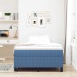 vidaXL Letto Box Spring con Materasso Blu, 120 x 200 cm, tessuto a coste. vidaXL Letto Box Spring con Materasso Blu, 120 x 200 cm, tessuto a coste.