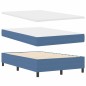 vidaXL Letto Box Spring con Materasso Blu, 120 x 200 cm, tessuto a coste. vidaXL Letto Box Spring con Materasso Blu, 120 x 200 cm, tessuto a coste.