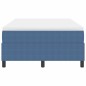 vidaXL Letto Box Spring con Materasso Blu, 120 x 200 cm, tessuto a coste. vidaXL Letto Box Spring con Materasso Blu, 120 x 200 cm, tessuto a coste.