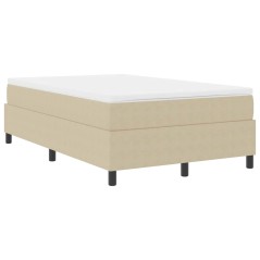 vidaXL Letto Box Spring con materasso in verde chiaro grigio, 120 x 200 cm, in tessuto di velluto.