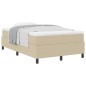 vidaXL Letto Box Spring con materasso in verde chiaro grigio, 120 x 200 cm, in tessuto di velluto.