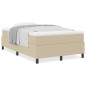 vidaXL Letto Box Spring con materasso in verde chiaro grigio, 120 x 200 cm, in tessuto di velluto.