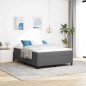 vidaXL Letto box con materasso grigio chiaro, 140 x 200 cm, velluto. vidaXL Letto box con materasso grigio chiaro, 140 x 200 cm, velluto.