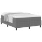 vidaXL Letto box con materasso grigio chiaro, 140 x 200 cm, velluto. vidaXL Letto box con materasso grigio chiaro, 140 x 200 cm, velluto.