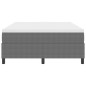 vidaXL Letto box con materasso grigio chiaro, 140 x 200 cm, velluto. vidaXL Letto box con materasso grigio chiaro, 140 x 200 cm, velluto.