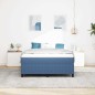 vidaXL Letto a Box con Materasso Blu, 140x200 cm, Tessuto Corduroy vidaXL Letto a Box con Materasso Blu, 140x200 cm, Tessuto Corduroy