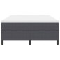 vidaXL Letto a Box vitaXL in grigio scuro con materasso, 140 x 200 cm, tessuto di corduroy