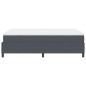 vidaXL Letto a Box vitaXL in grigio scuro con materasso, 140 x 200 cm, tessuto di corduroy