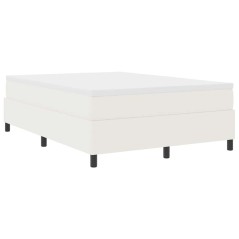 vidaXL Letto Box Spring con Materasso in Crema - 140 x 200 cm - Tessuto di Corda