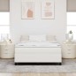 vidaXL Letto Box Spring con Materasso in Crema - 140 x 200 cm - Tessuto di Corda vidaXL Letto Box Spring con Materasso in Crema - 140 x 200 cm - Tessuto di Corda