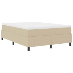 vidaXL Letto a molle con materasso verde chiaro e grigio, 140 x 200 cm, tessuto di corduroy
