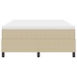 vidaXL Letto a molle con materasso verde chiaro e grigio, 140 x 200 cm, tessuto di corduroy