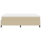 vidaXL Letto a molle con materasso verde chiaro e grigio, 140 x 200 cm, tessuto di corduroy