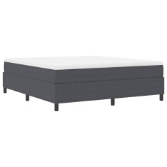 vidaXL Letto a Reti Super King Size in Grigio Scuro con Materasso, fatto in Tessuto Corduroy