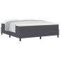 vidaXL Letto a Reti Super King Size in Grigio Scuro con Materasso, fatto in Tessuto Corduroy