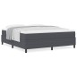 vidaXL Letto a Reti Super King Size in Grigio Scuro con Materasso, fatto in Tessuto Corduroy