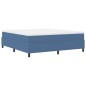 vidaXL Letto Box Spring con Materasso Blu, Super King, in Tessuto a Velluto vidaXL Letto Box Spring con Materasso Blu, Super King, in Tessuto a Velluto