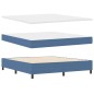 vidaXL Letto Box Spring con Materasso Blu, Super King, in Tessuto a Velluto vidaXL Letto Box Spring con Materasso Blu, Super King, in Tessuto a Velluto