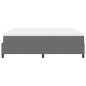 vidaXL letto a molle con materasso grigio chiaro, 200 x 200 cm, tessuto a coste