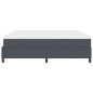 vidaXL Letto a box con materasso in grigio scuro, 200 x 200 cm, in tessuto di velluto.
