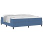 vidaXL Letto a molle con materasso, Blu, 200x200 cm, Tessuto di corduroy vidaXL Letto a molle con materasso, Blu, 200x200 cm, Tessuto di corduroy