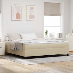 vidaXL Letto Box Spring con Materasso Verde Chiaro e Grigio, 200 x 200 cm, Tessuto Velluto