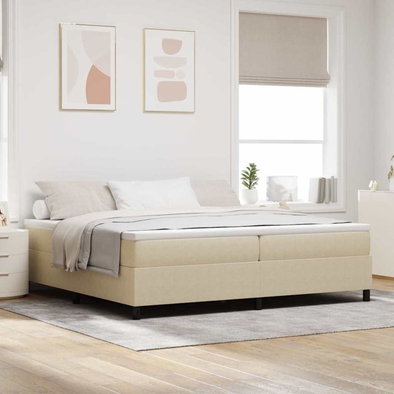 vidaXL Letto Box Spring con Materasso Verde Chiaro e Grigio, 200 x 200 cm, Tessuto Velluto