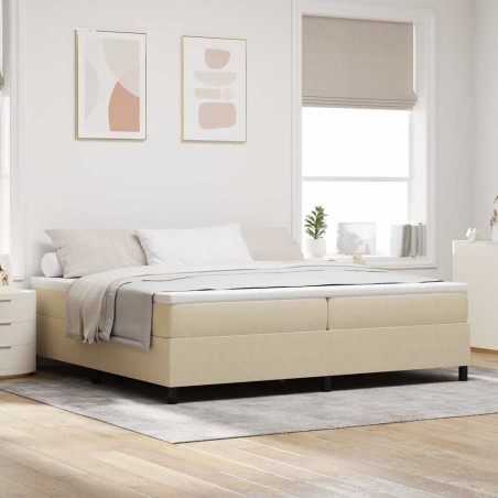 vidaXL Letto Box Spring con Materasso Verde Chiaro e Grigio, 200 x 200 cm, Tessuto Velluto