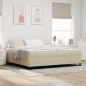 vidaXL Letto Box Spring con Materasso Verde Chiaro e Grigio, 200 x 200 cm, Tessuto Velluto