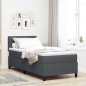 vidaXL Letto con Box Spring con Materasso Grigio Scuro 80x200 cm Tessuto di Corduroy vidaXL Letto con Box Spring con Materasso Grigio Scuro 80x200 cm Tessuto di Corduroy