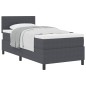 vidaXL Letto con Box Spring con Materasso Grigio Scuro 80x200 cm Tessuto di Corduroy vidaXL Letto con Box Spring con Materasso Grigio Scuro 80x200 cm Tessuto di Corduroy