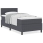 vidaXL Letto con Box Spring con Materasso Grigio Scuro 80x200 cm Tessuto di Corduroy vidaXL Letto con Box Spring con Materasso Grigio Scuro 80x200 cm Tessuto di Corduroy