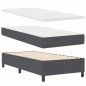 vidaXL Letto con Box Spring con Materasso Grigio Scuro 80x200 cm Tessuto di Corduroy vidaXL Letto con Box Spring con Materasso Grigio Scuro 80x200 cm Tessuto di Corduroy