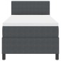 vidaXL Letto con Box Spring con Materasso Grigio Scuro 80x200 cm Tessuto di Corduroy vidaXL Letto con Box Spring con Materasso Grigio Scuro 80x200 cm Tessuto di Corduroy