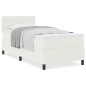 vidaXL Letto Box Spring con Materasso Crema 100x200 cm Tessuto Corduroy