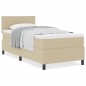 vidaXL Letto con Rete a Molle con Materasso Grigio Verde Chiaro 100x200 cm Tessuto Corduroy vidaXL Letto con Rete a Molle con Materasso Grigio Verde Chiaro 100x200 cm Tessuto Corduroy