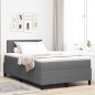 vidaXL Letto con Box Spring e Materasso Grigio 120x200 cm Tessuto in Corduroy